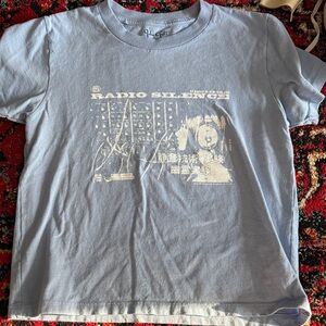 Brandy Melville Blue Graphic T-Shirt
